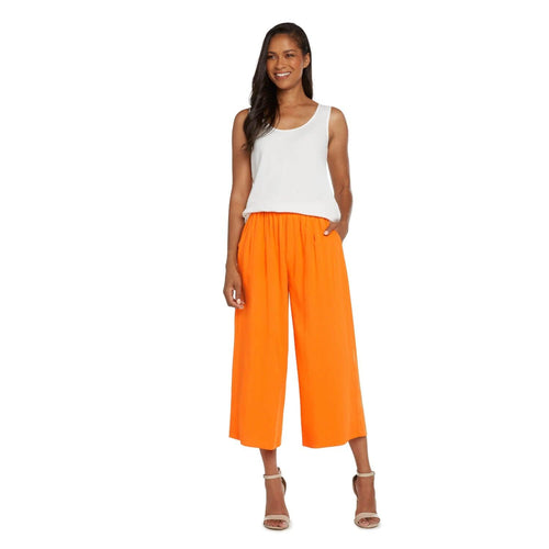 Solid Wide Leg Crop - Apricot - JamsWorld.co