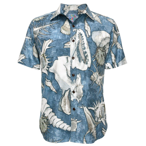 Men's Archival Collection Modern Fit Shirt - Seashore Navy Reverse - jamsworld.us