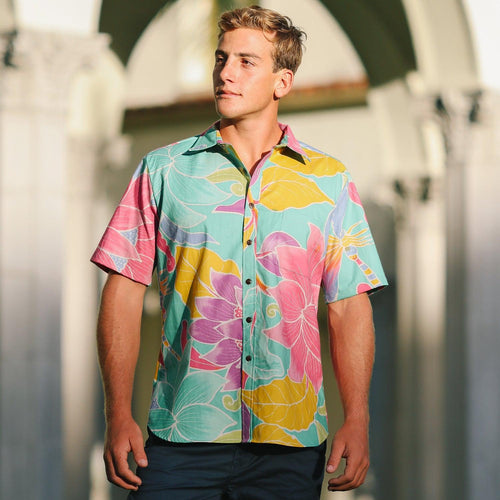 Men's Archival Collection Modern Fit Shirt - Dragon Fly Jade - JamsWorld.co